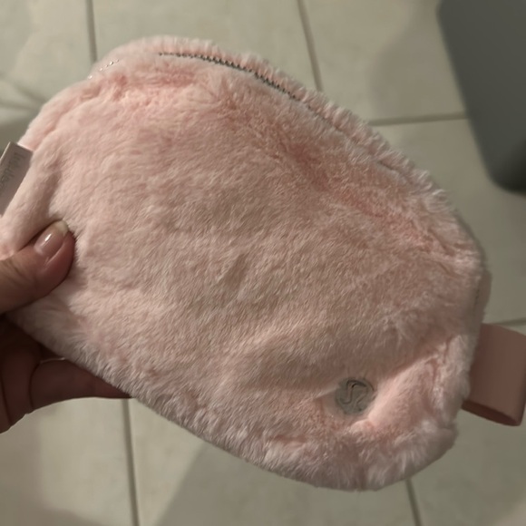 lululemon athletica Handbags - Lululemon Strawberry Milkshake Fur Bag Nwt